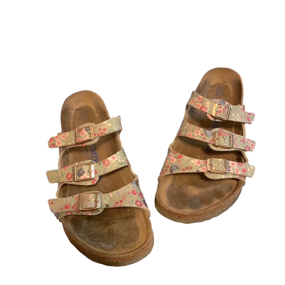 Green Floral Birkenstocks